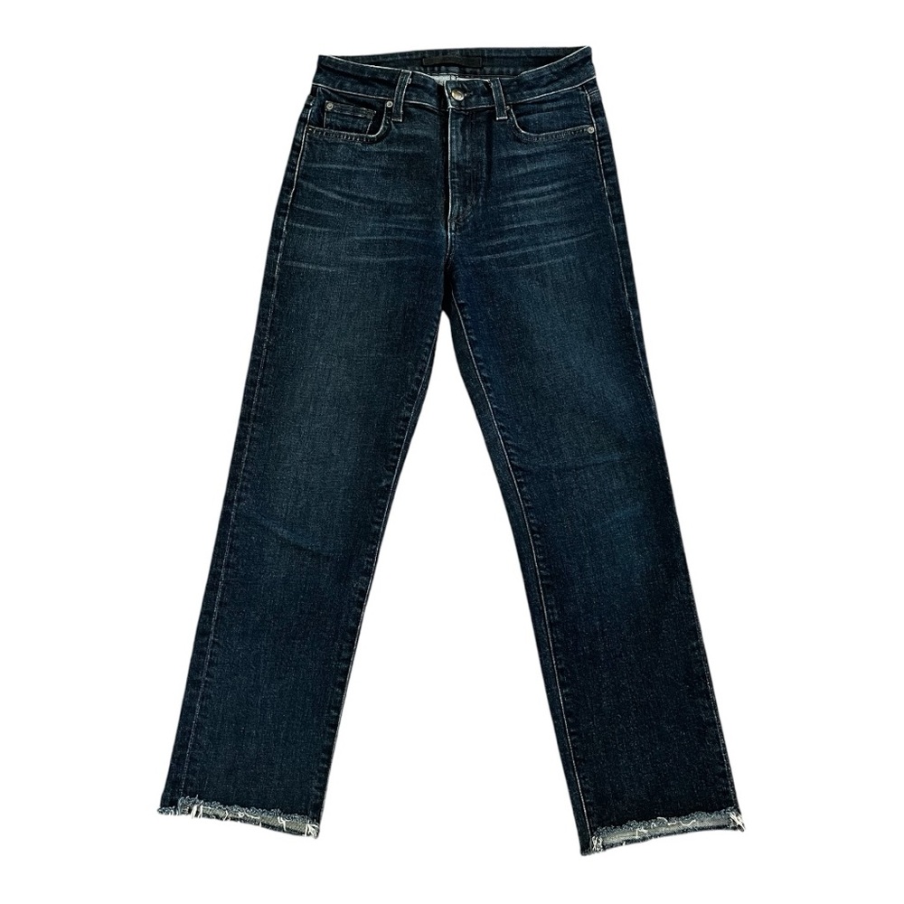 Joe’s Jeans The Milla High Rise Straight Ankle Crop Dark Blue Wash Womens 26